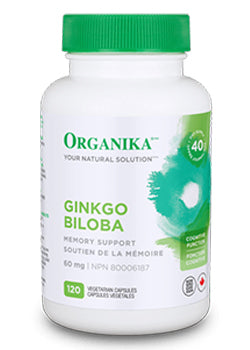 Ginkgo Biloba Extract 60mg - 120 Caps - Organika