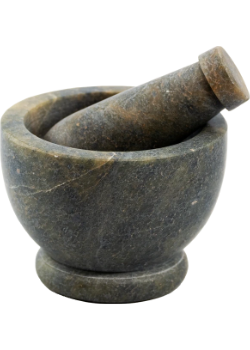 Natural Soapstone Mortar & Pestle (4 Inch) - 1 Set