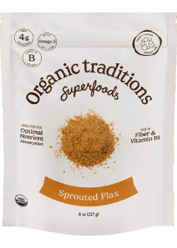 Sprouted Chia & Flax Seed Powder (Organic) - 454g + BONUS