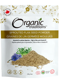 Sprouted Flax Seed Powder (Organic) - 454g