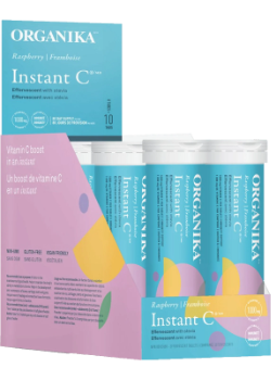 Instant C Effervescent (Raspberry) - 8 Tubes x 10 Tabs