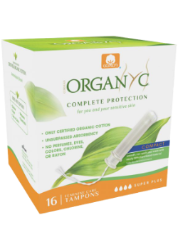 Compact Cotton Tampons (Super Plus) - 16 Pieces