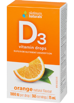 Delicious D Vitamin D3 1,000iu (Orange) - 15ml + BONUS