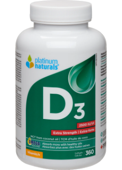 Vitamin D3 2,500iu Extra Strength - 360 Softgels