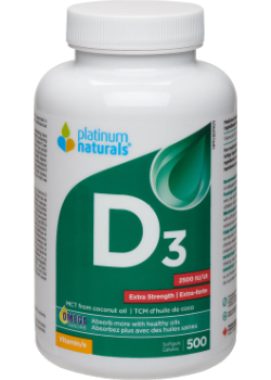 Vitamin D3 2,500iu Extra Strength - 500 Softgels