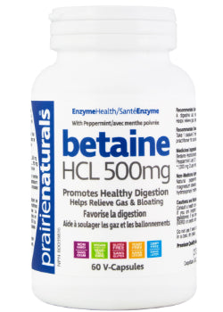 Betaine HCL 500mg - 60 V-Caps
