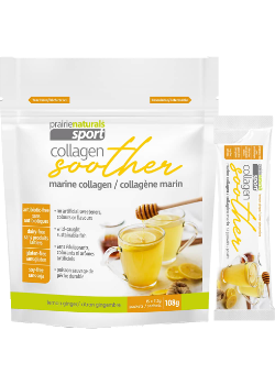 Marine Collagen Soother (Lemon Ginger) - 7.2g x 15 Sachets - Prairie Naturals