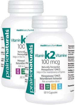 Vitamin K2 (Mk-7) 100mcg - 60 + 60 V-Caps (2 For Deal)