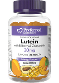 Lutein With Bilberry & Zeaxanthin 20mg (Mango) - 60 Gummies - Preferred Nutrition