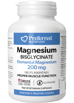 Magnesium Bisglycinate 200mg - 150 V-Caps