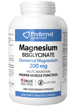 Magnesium Bisglycinate 200mg - 300 V-Caps