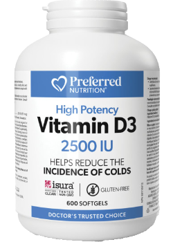 Vitamin D3 2,500iu - 600 Softgels