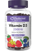 Vitamin D3 2500iu (Mixed Berry) - 75 Gummies + BONUS
