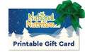 National Nutrition Printable Gift Card