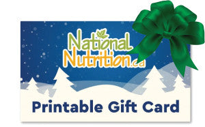 National Nutrition Printable Gift Card