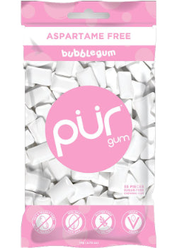 Pur Gum (Bubblegum Aspartame Free) - 77g + 9 Pieces FREE