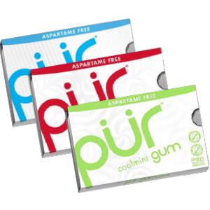 Pur Gum (Mixed Flavour Aspartame Free) Trio - 3 x 9 Pieces