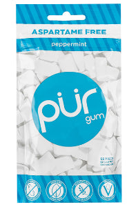 Pur Gum (Peppermint Aspartame Free) - 77g + 9 Pieces FREE