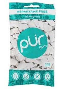 Pur Gum (Wintergreen Aspartame Free) - 77g + 9 Pieces FREE