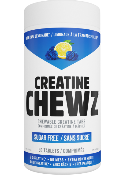 Creatine Chewz (Blue Razz Lemonade) - 80 Tabs