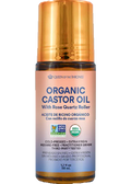 Organic Castor Oil With Rose Quartz Roller - 50ml