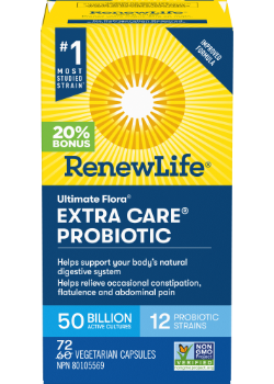 Ultimate Flora Extra Care Probiotic 50 Billion (Shelf Stable) - 72 V-Caps (20% More)