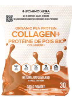 Organic Pea Protein Collagen+ (Unflavoured) - 360g - Schinoussa