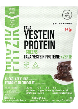 Phyzik Fava Yestein Protein+ Greens (Chocolate Fudge) - 500g - Schinoussa