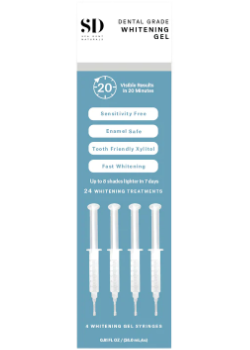 Dental Grade Whitening Gel Syringes - 4pk