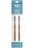 Kids Bamboo Charcoal Toothbrushes - 2pk