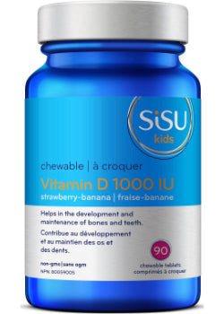 Kids Vitamin D3 1,000iu (Strawberry Banana) - 90 Chew Tabs + BONUS