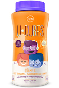 U-Cubes Kids Vitamin C (Orange And Strawberry) - 90 Gummies - Sisu