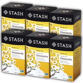 Chamomile (Herbal Tea Caffeine Free) - 20 Tea Bags x 6 Boxes