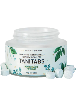 Tanitabs Mouthwash Tablets (Fresh Mint, Jar) - 124 Tabs
