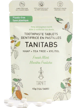 Tanitabs Toothpaste Tablets (Fresh Mint, Pouch) - 124 Tabs