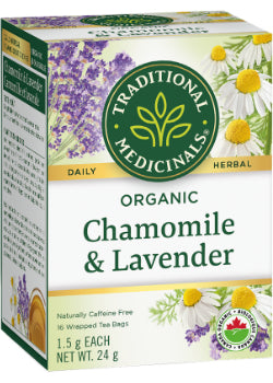 Organic Chamomile With Lavender - 16 Tea Bags + BONUS