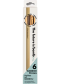 Bamboo Straws - 6 Pack