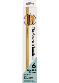Bamboo Straws - 6 Pack
