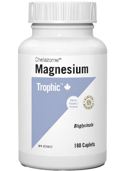 Magnesium Amino Acid Chelazome (Bisglycinate) 100mg - 180 Caplets - Trophic