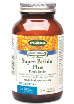 Super Bifido Plus Probiotic (102 Billion) - 30 + 30 V-Caps (2 For Deal) - Udo's Choice