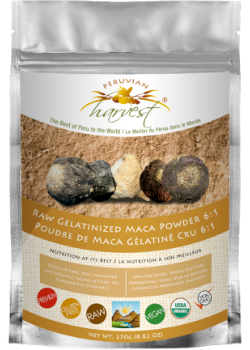Peruvian Harvest Raw Gelatinized Maca Powder 6:1 - 250g