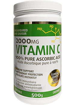 Vitamin C 100% Pure (Ascorbic Acid) - 500 + 250g Crystals FREE