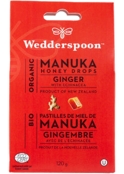 Organic Manuka Honey Drops (Ginger) - 120g