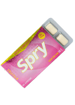 Spry Bubblegum Gum - 10 Pieces